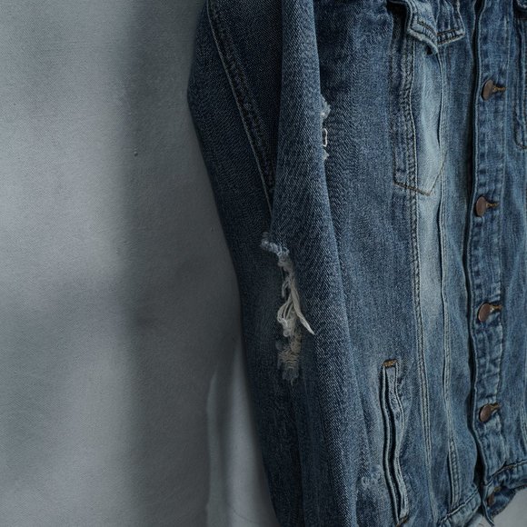#10 Fover 21 Women's Denim Jeans Jacket - Picture 5 of 10